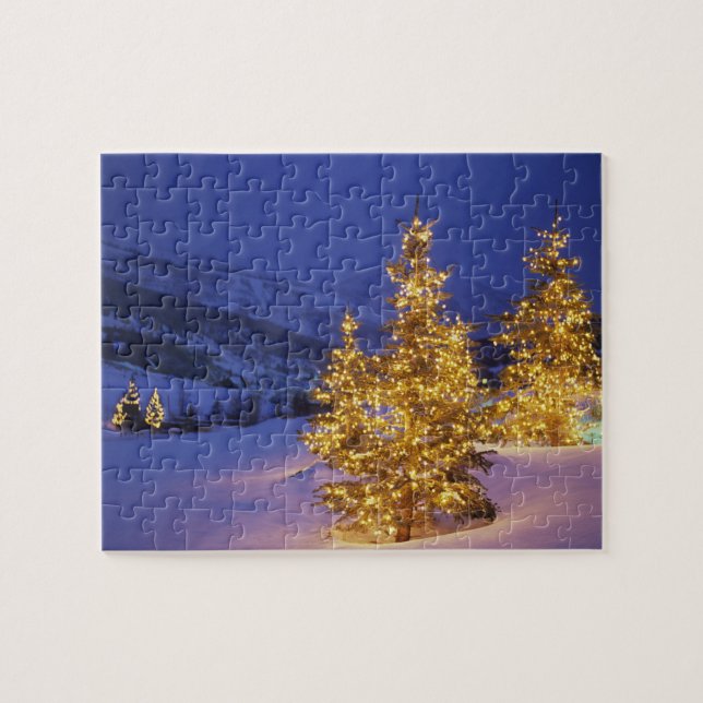 Puzzle Arbres de Noël, Park City, Wastch Mountains, (Horizontal)