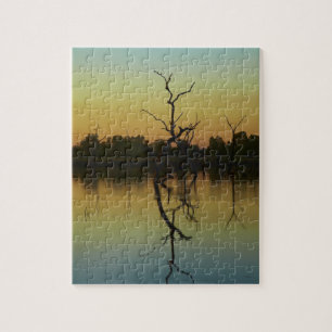 Puzzle Arbres morts reflétés dans le lagon de Lily Creek,