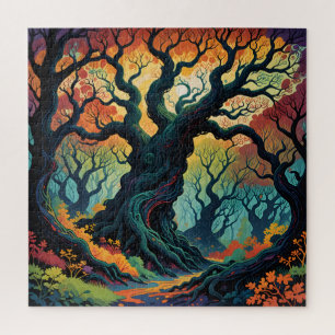 Puzzle Arbres mystiques Abstraits