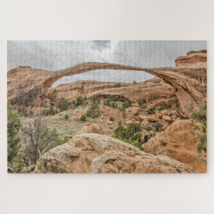 Puzzle Arc de paysage contre un ciel nuageux - 1014 pièce