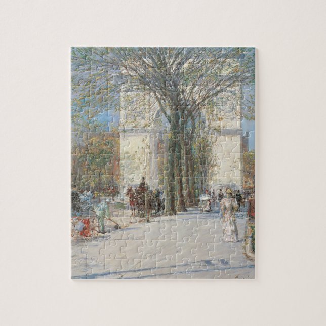 Puzzle Arc de Washington, Printemps par Frederick Childe  (Vertical)