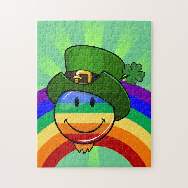Puzzle Arc-en-ciel avec le casquette du jour de St (Vertical)