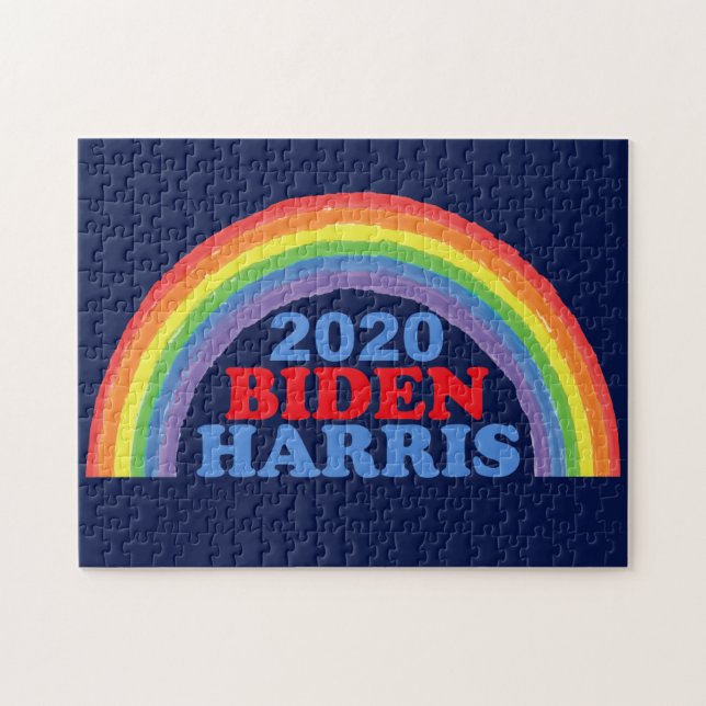 Puzzle Arc en ciel de Biden Harris 2020 (Horizontal)
