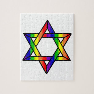 Puzzle Arc-en-ciel de recouvrement Zazzle.png d'étoile de