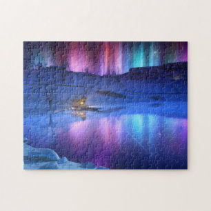 Puzzle arc-en-ciel d'hiver