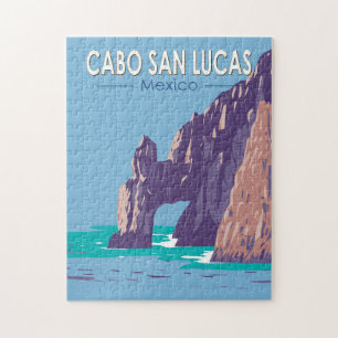Puzzle Arche de Cabo San Lucas Mexique Voyage Art Vintage