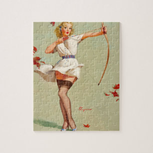 Puzzle Archery Pin-up