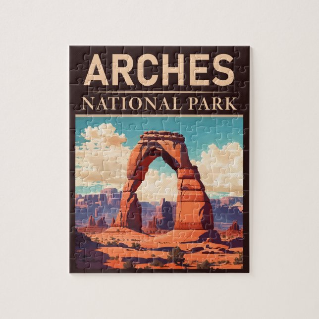 Puzzle Arches Parc National Moab Utah Delicate Arch (Vertical)