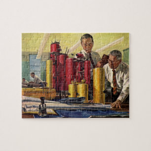 Puzzle Architectes travaillant dans un bureau, entreprise