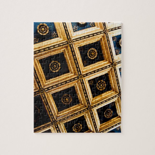 Puzzle Architecture noire et or (Vertical)