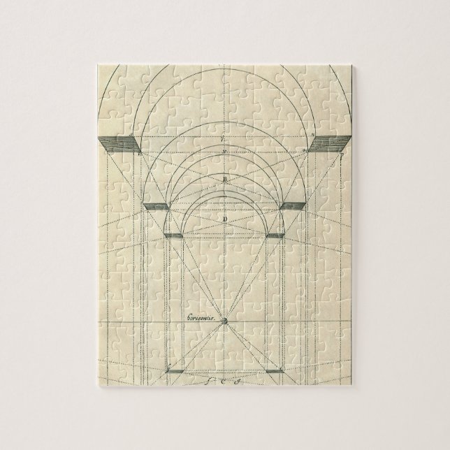 Puzzle Architecture vintage, Perspective Arc Renaissance (Vertical)