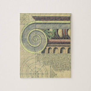 Puzzle Architecture Vintage ; Volute de chapiteau par Vig