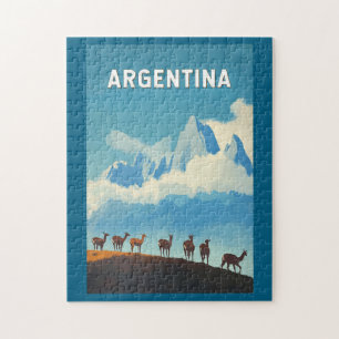 Puzzle Argentine Illustration Voyage Art Vintage