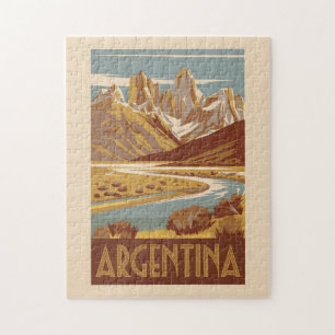 Puzzle Argentine Travel Art Vintage