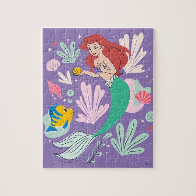 Puzzle Ariel & Flounder’s Undersea Shell-abration ! (Vertical)