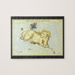 Puzzle Aries Ram, Constellation Vintage, Miroir d'Uranie
