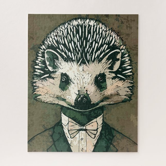 Puzzle Aristocrat Hedgehog (Vertical)