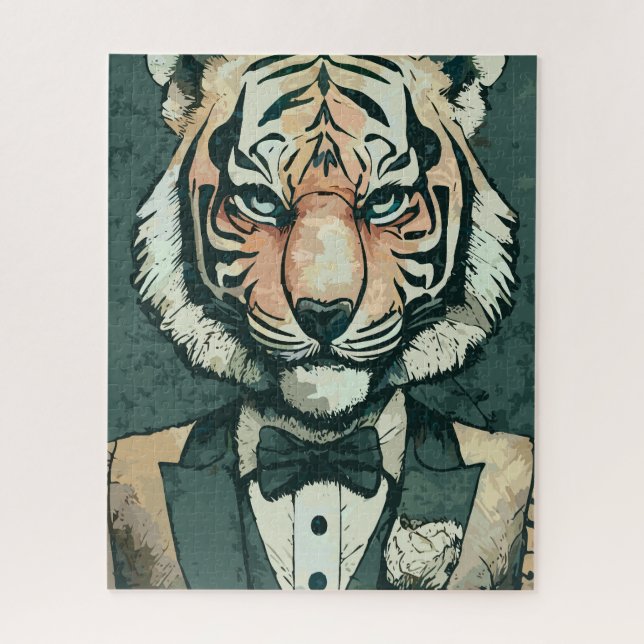 Puzzle Aristocrat Tiger (Vertical)