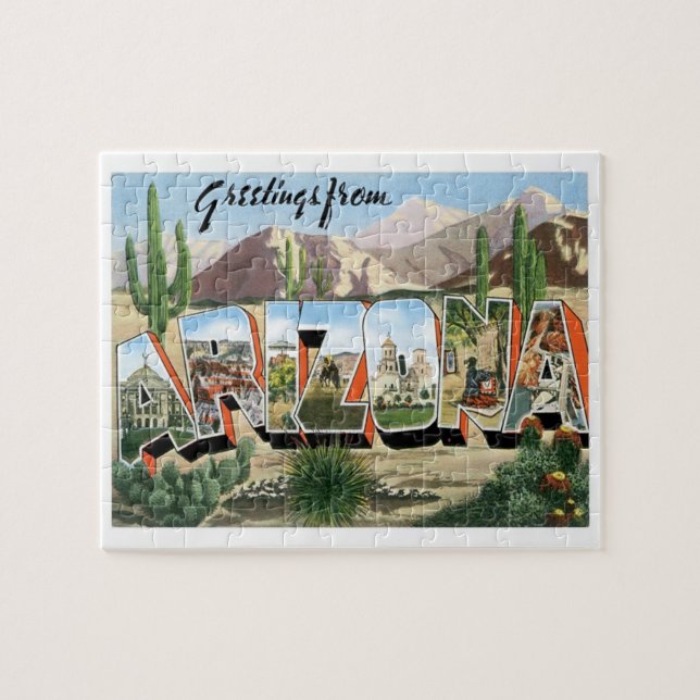 Puzzle Arizona : Les voeux de voyage des États-Unis (Horizontal)