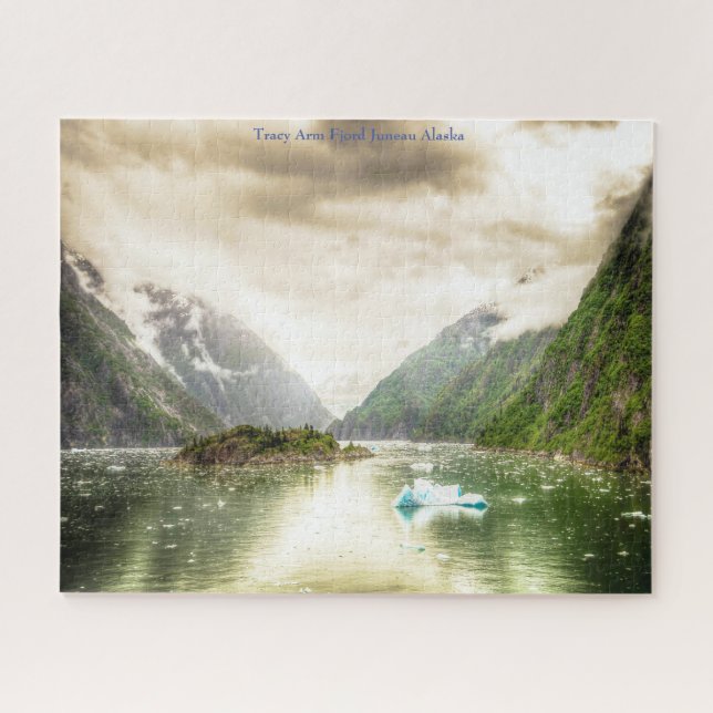 Puzzle Arme de l'Alaska Fjord Juneau (Horizontal)