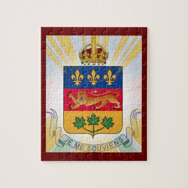 Puzzle Armoiries du Québec (Vertical)