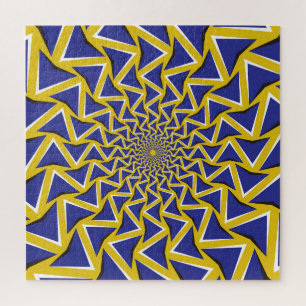 Puzzle Arrière - plan circulaire d'illusion de mouvement