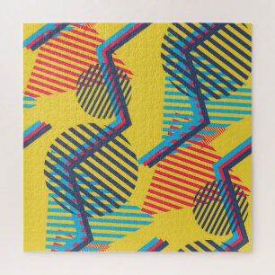 Puzzle Arrière - plan d'art pop, texture géométrique abst