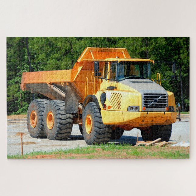 Puzzle Arrière - plan de camion de vidange (Horizontal)