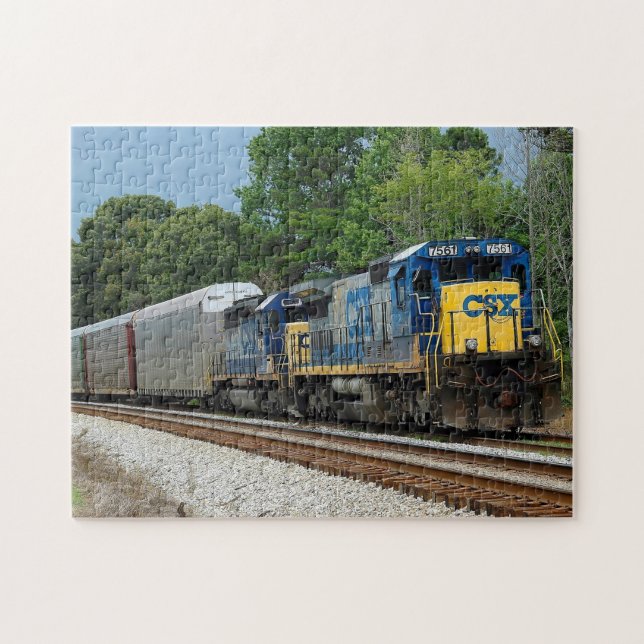 Puzzle ARRIÈRE - PLAN de train CSX Diesel (Horizontal)