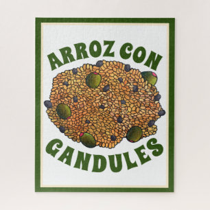Puzzle Arroz con Gandules Pois de riz alimentaire portori