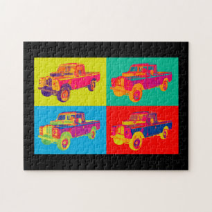 Puzzle Art 1971 de bruit coloré de camion pick-up de Land