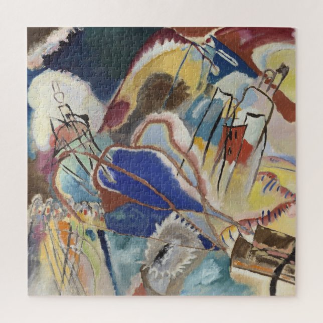 Puzzle Art Abstrait moderne Improvisation No. 30 Kandinsk (Vertical)