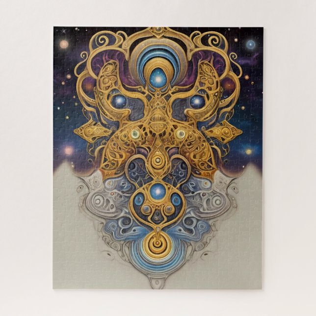 Puzzle Art aztèque riche et dynamique (Vertical)