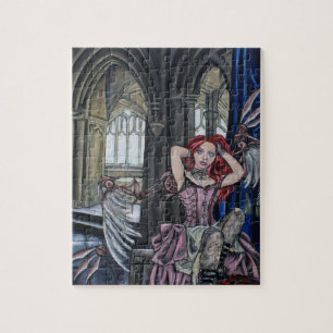 Puzzle art cassé de fée de steampunk