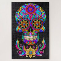 Art crâne de sucre - Folklore en couleur
