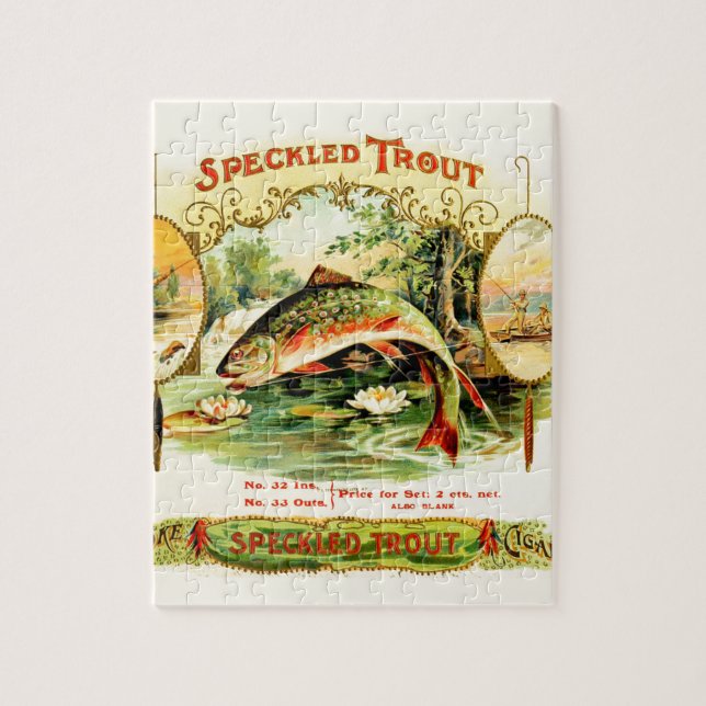 Puzzle Art de cru de truite tachetée (Vertical)