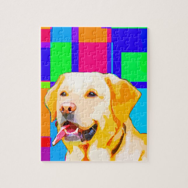 Puzzle Art de golden retriever (Vertical)