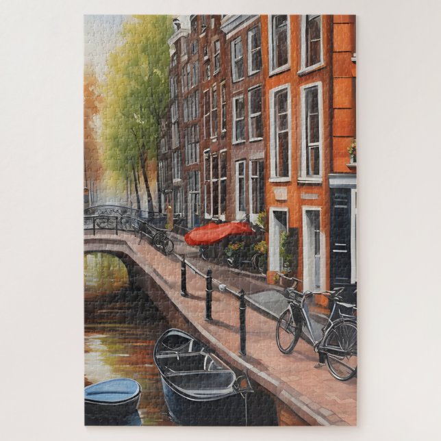 Puzzle Art de la peinture à l'huile d'Amsterdam (Vertical)