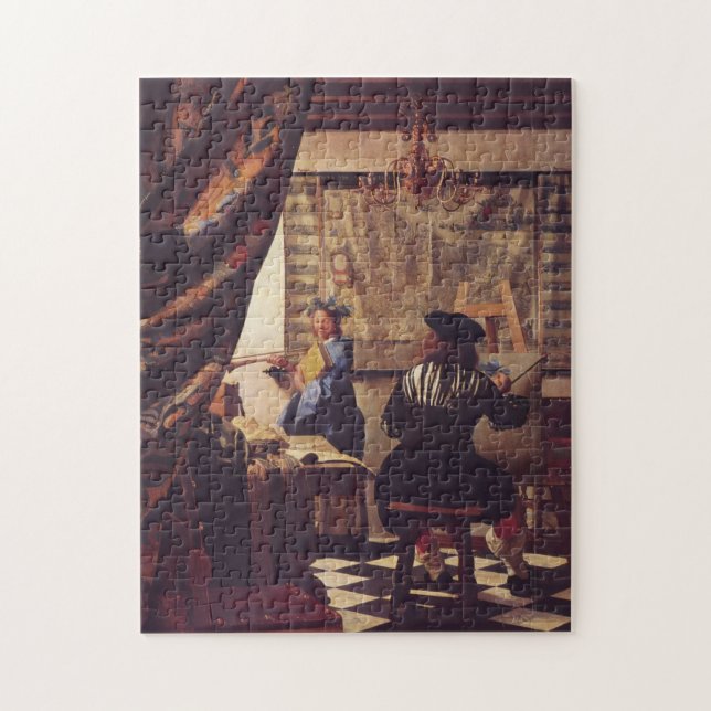 Puzzle Art de la peinture par Johannes Vermeer (Vertical)