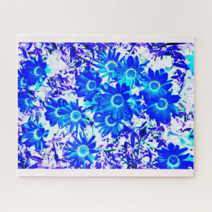 Puzzle art de la puissance de fleur bleue