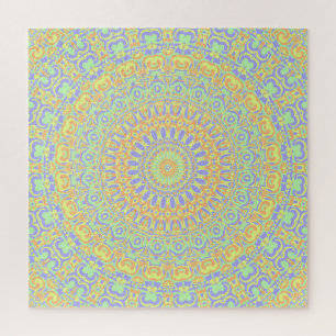 Puzzle Art de mandala boho éclectique coloré original