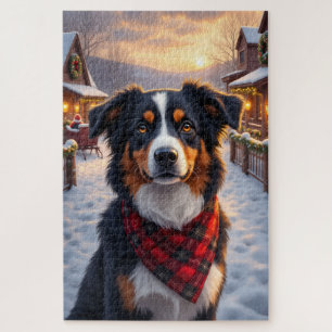 Puzzle Art de Noël de Berger Australien