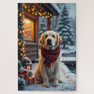Puzzle Art de Noël du Retriever du Labrador