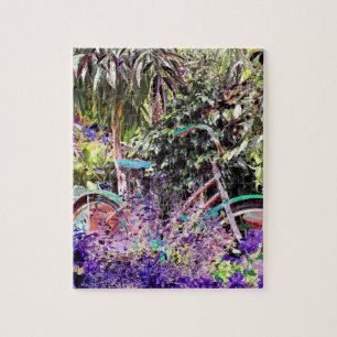 Puzzle Art de photo de vélo aux couleurs vives 