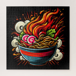 Puzzle Art de rue de nouilles japonaises Ramen épicé