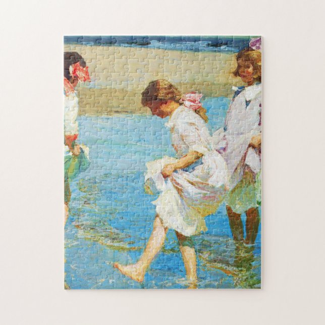 Puzzle Art de scène de plage par Edward Henry Potthast (Vertical)