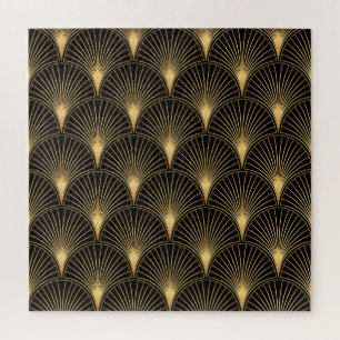 Puzzle Art Déco Or Noir : Luxe incomparable