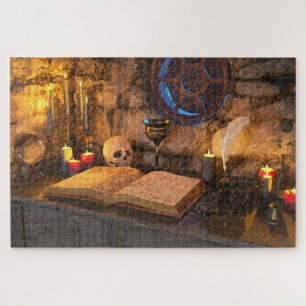 Puzzle Art d'étude à la bougie de l'académie sombre gothi