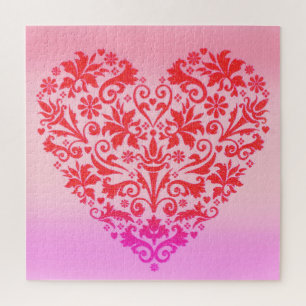 Puzzle Art du coeur rouge