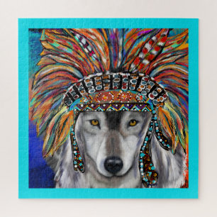 Puzzle Art du Loup Gris